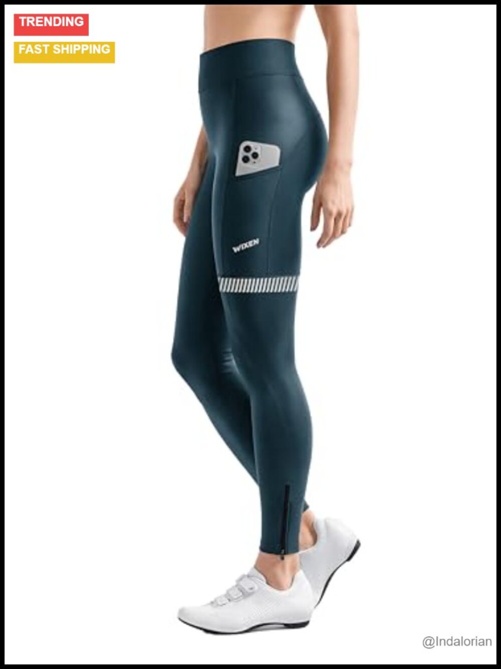 Fleece Lined Thermal Cycling Tights 4D Padded Bike Pants Windproof Leggings
